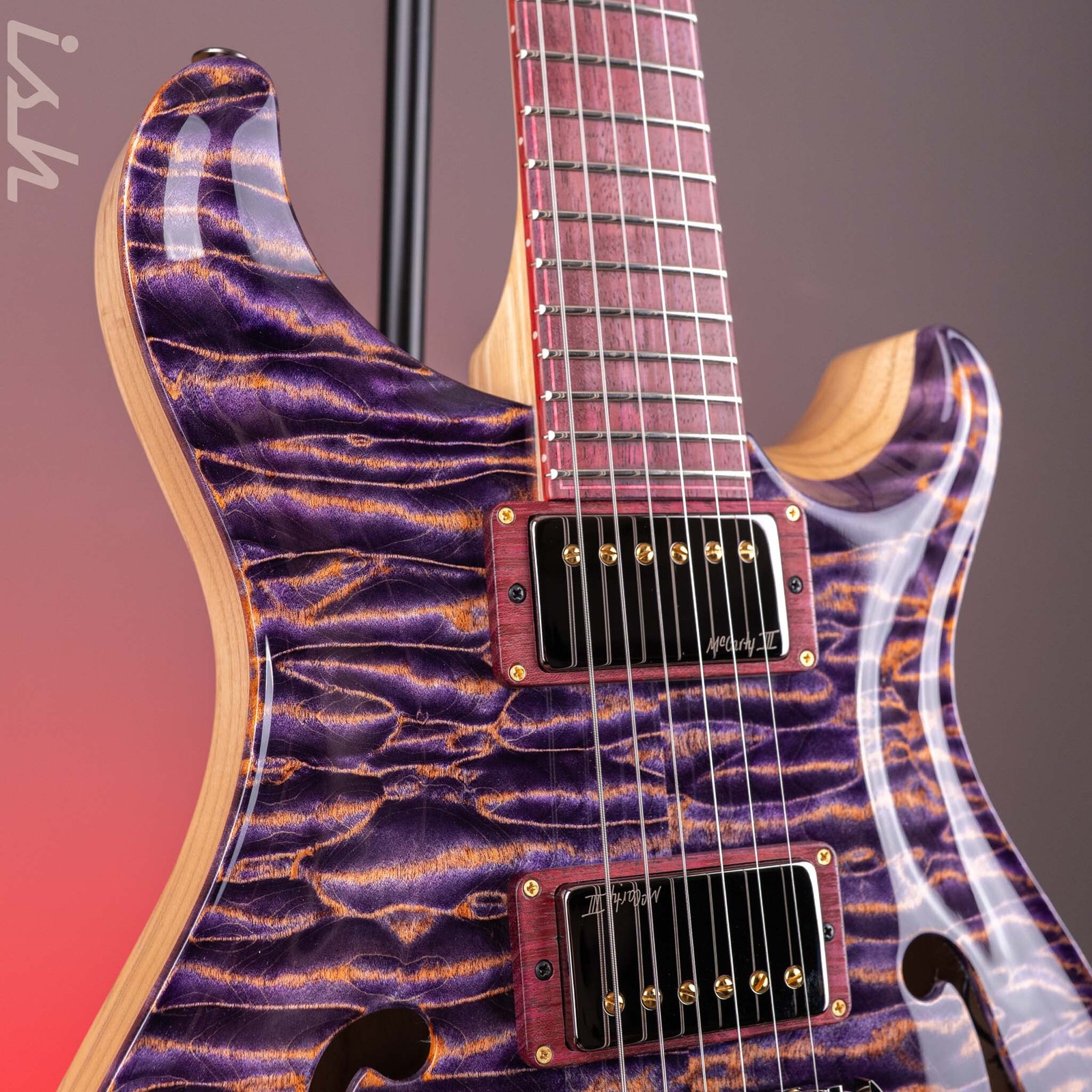 PRS Private Stock Hollowbody I Piezo 24 Fret Purple Peach