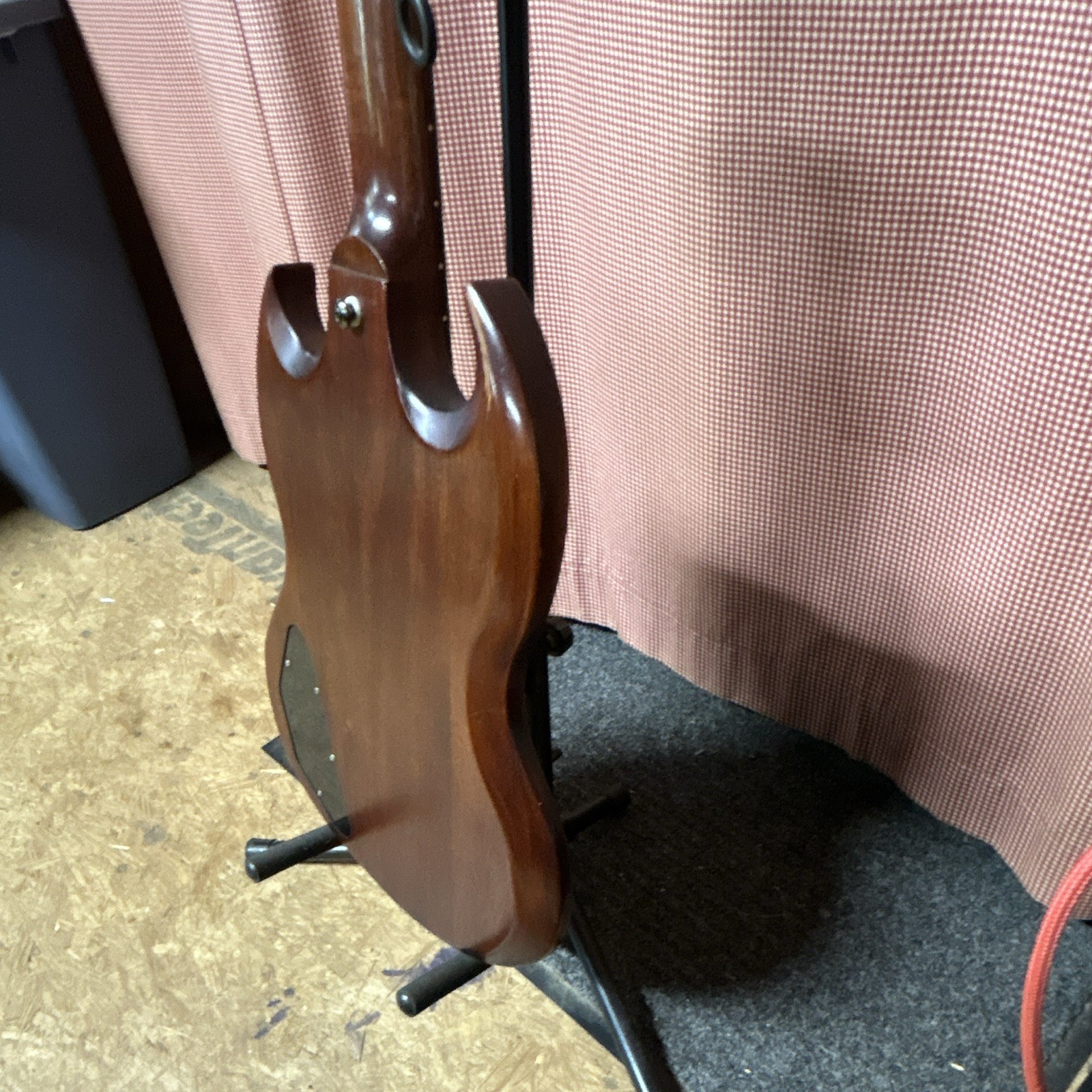 SG-Style Solid Body 6-String Right-Handed Electric Guitar, Brown