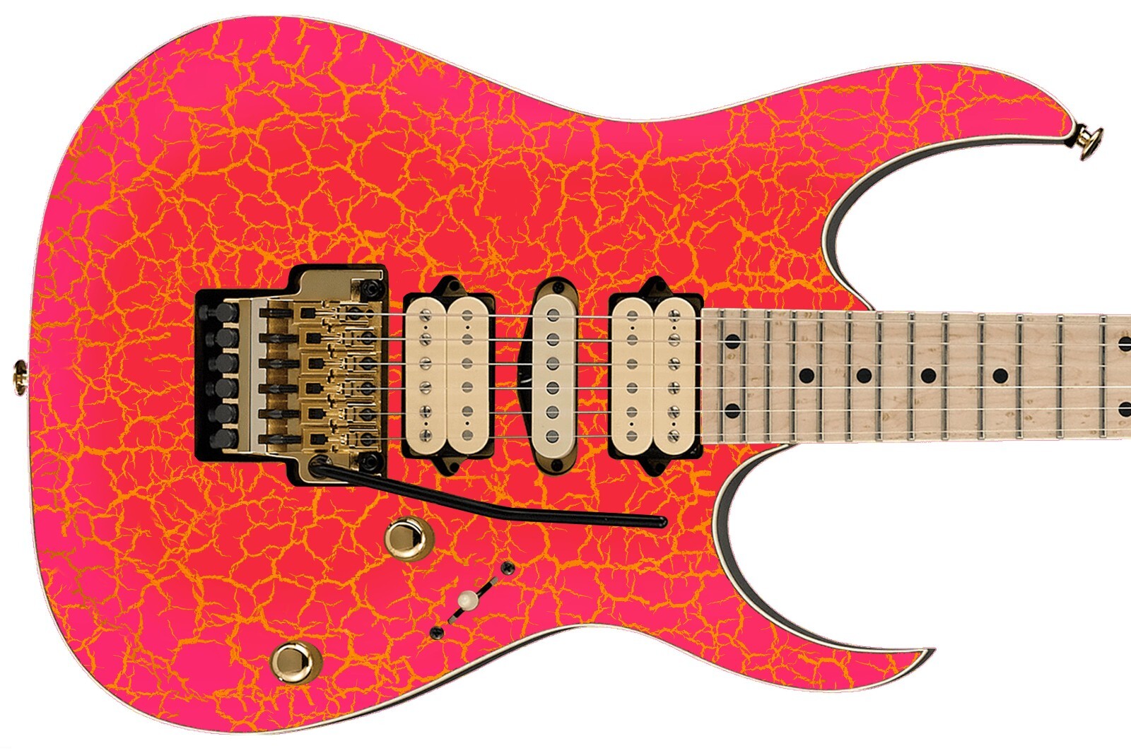 Guitar Wrap Skin Reface Iconic 80’s Burst 6 Volt Crackle Crackle Cherry Pop 1219