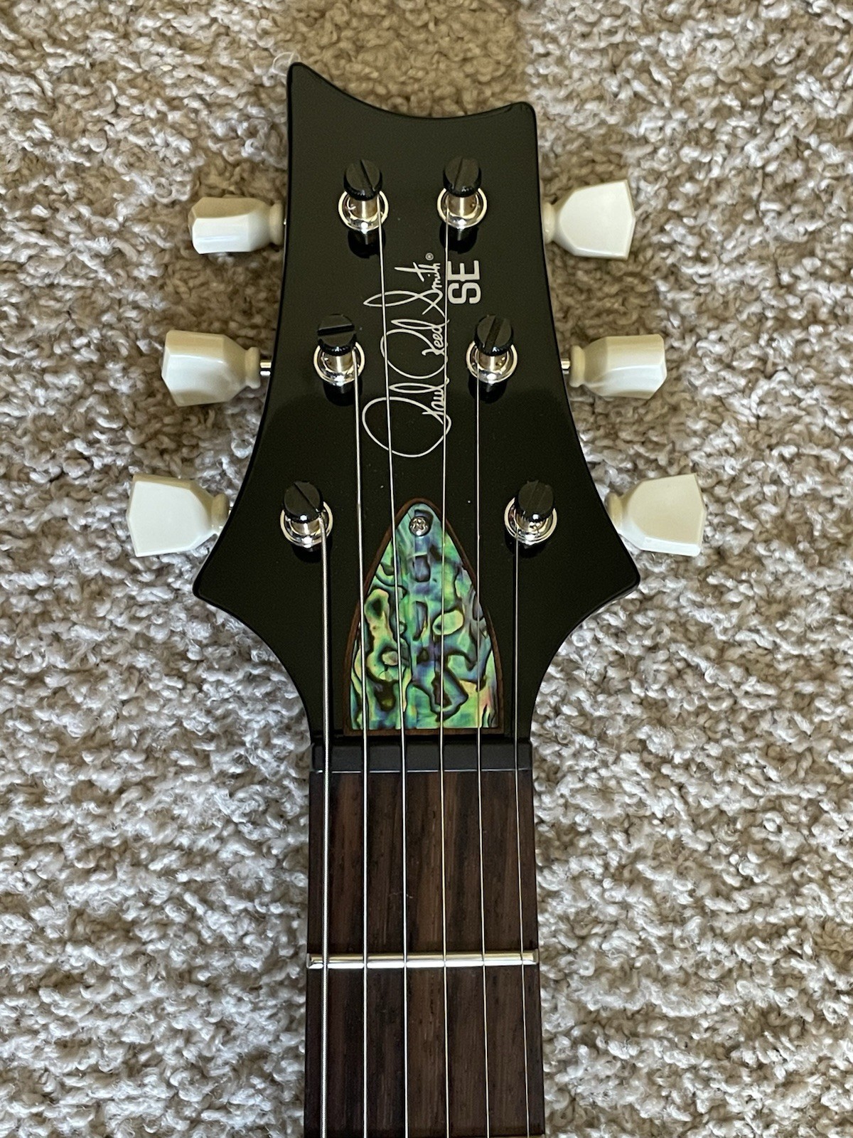 PRS SE Paul’s Teal Black Electric Guitar Paul Reed Smith Locking Tuners Gig Bag