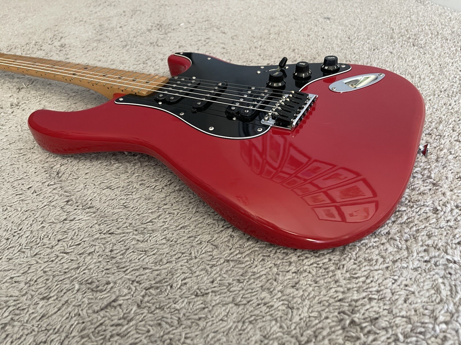 Fender Standard Stratocaster 1994 MIM HSH Torino Red Vintage Modified Guitar