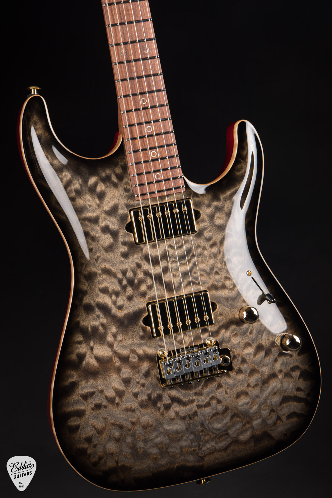 Suhr Standard Carve Top Pau Ferro Neck – Faded Trans Charcoal Burst #83210