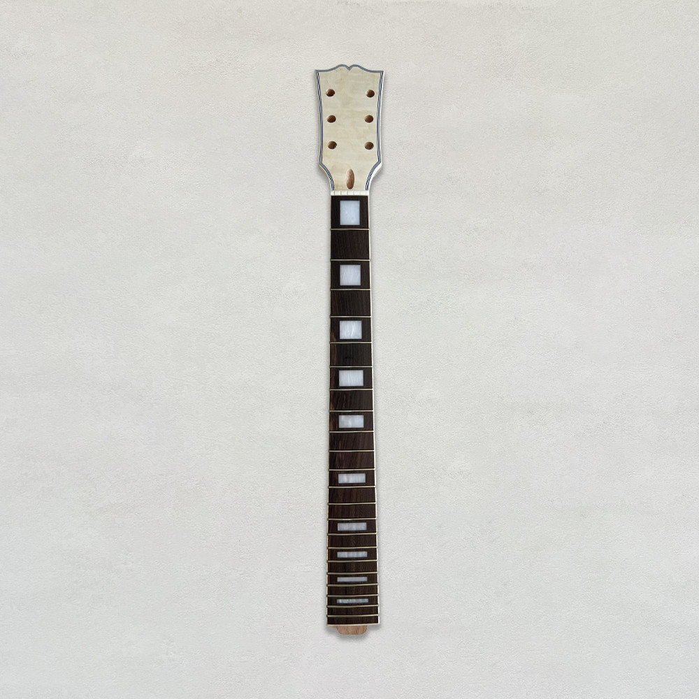 DIY 6 String Electric Guitar Kit Unfinish Quilted Maple Top Golden Part