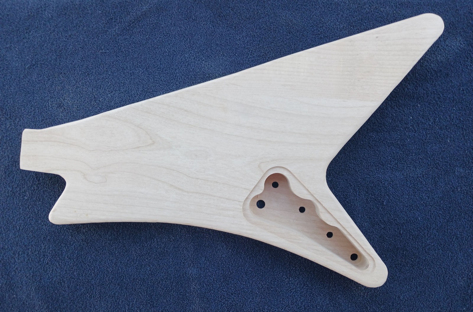 Alder Moderne Flying V 2 Pickups Guitar Body Project Made In USA Gibson Style