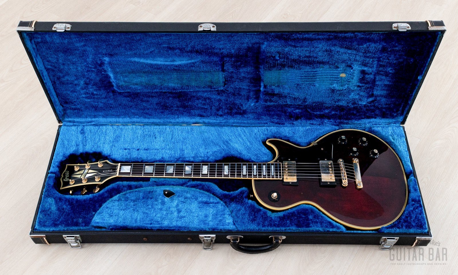 1976 Greco EG1000 Custom Wine Red, 100% Original w/ Maxon U-3000, Case