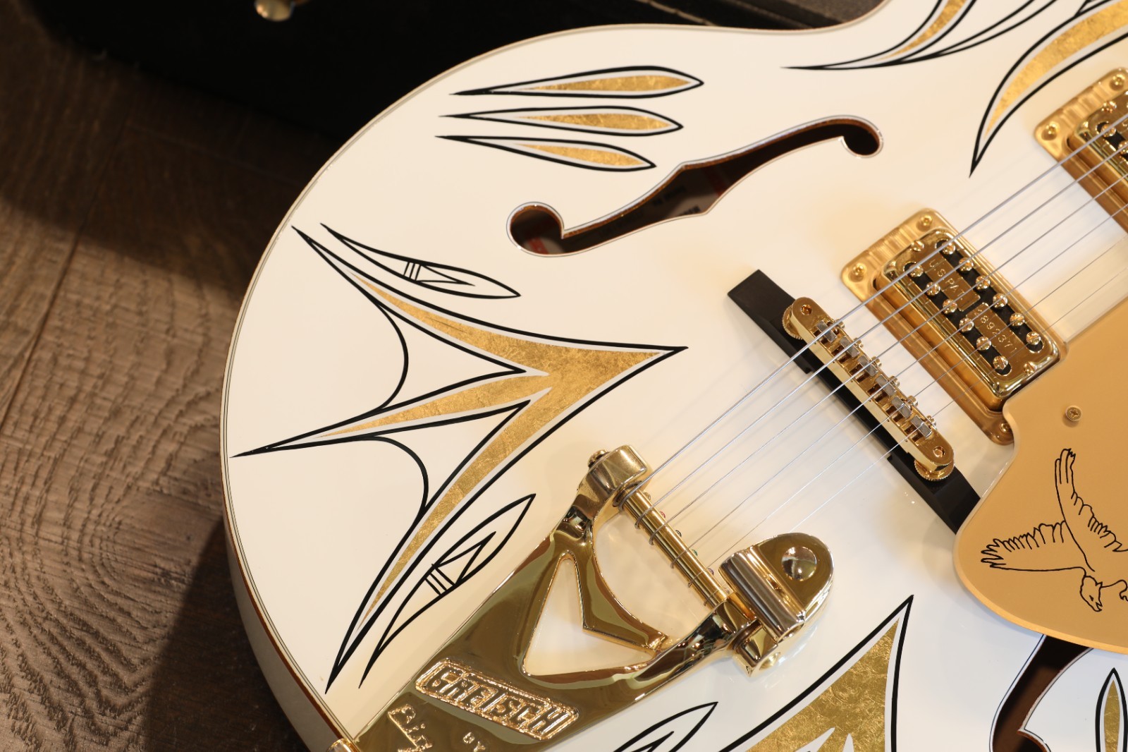 Mint! 2008 Gretsch G7593 White Falcon “Jimmy C” 125th Anni Elec Guitar + OHSC