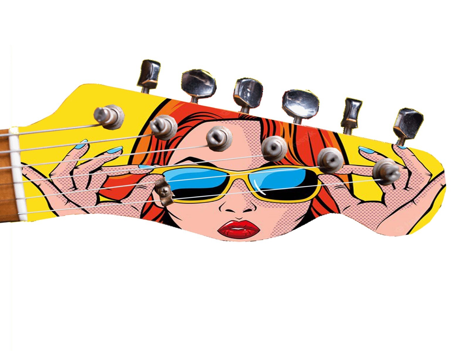 Guitar Skin Wrap Axe Re-Skin Pop Rock Molly Wannabe Groupie Girl – 1217