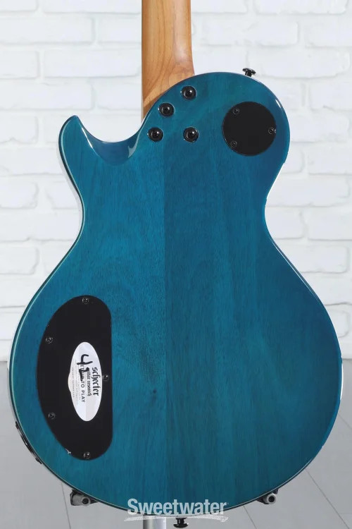 Schecter Solo-II Standard Electric Guitar – Ocean Blue Burst Burl