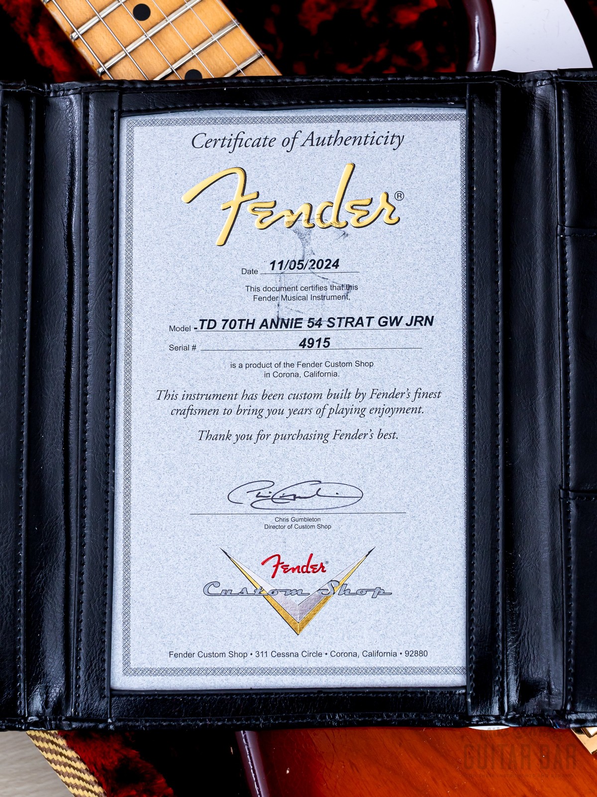 2024 Fender Custom Shop Limited Edition 70th Anniversary ‘54 Stratocaster