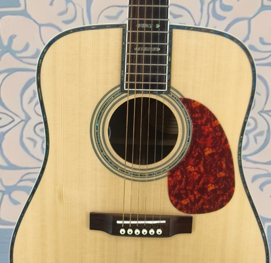 US Ship D-45 Acoustic Guitar Natural Finish Spruce Top Rosewood Back