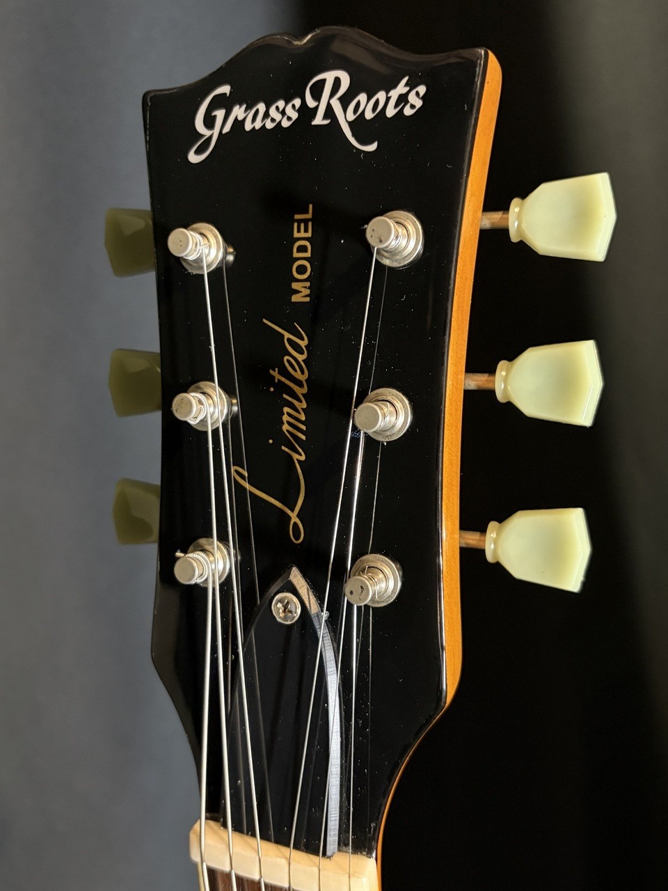 [GrassRoots] G-LP-STD Gold Used Maple Top Mahogany Back Body w/Soft Case JPN