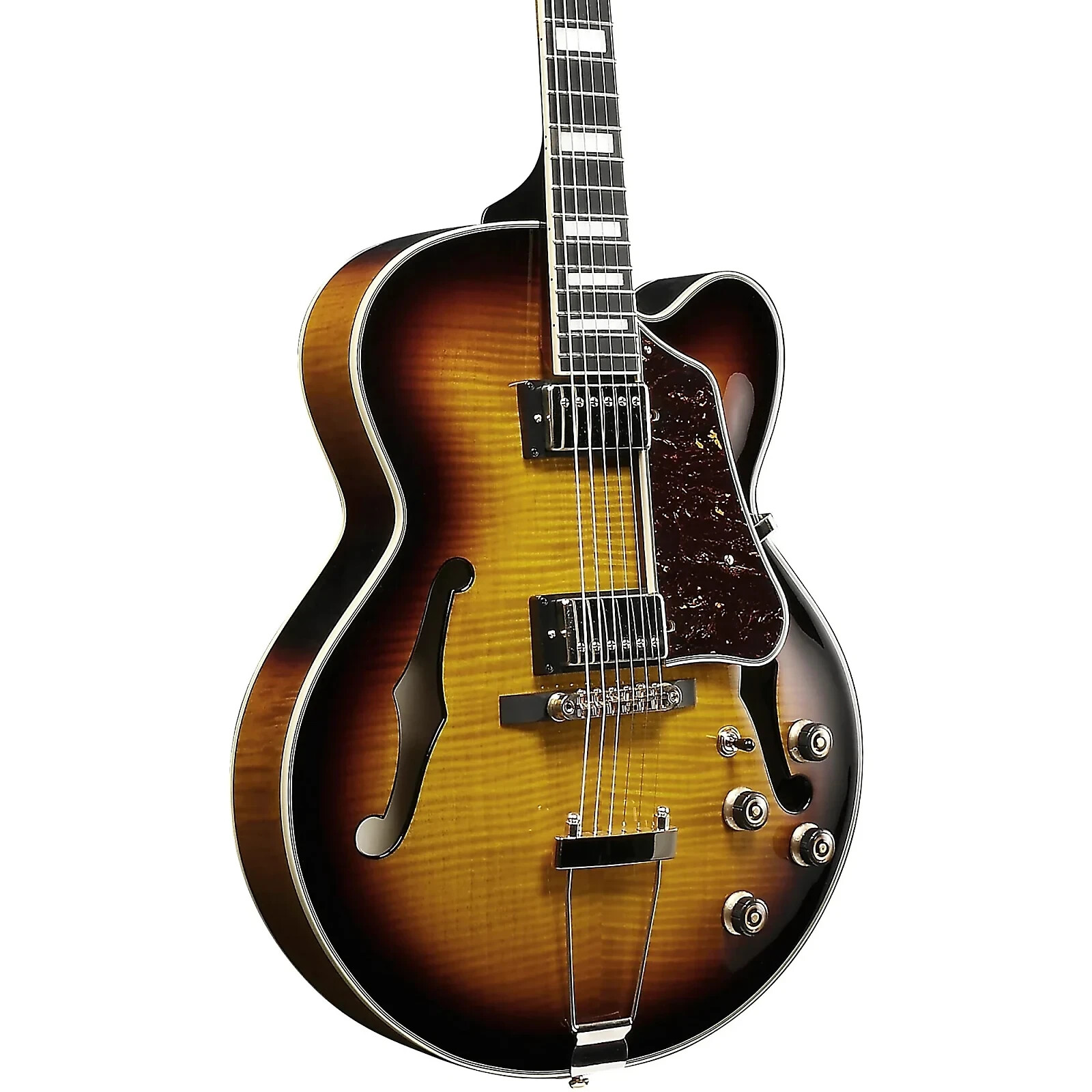 Ibanez AF95FMAYS Hollow Body Electric Guitar, Right, Antique Yellow Sunburst