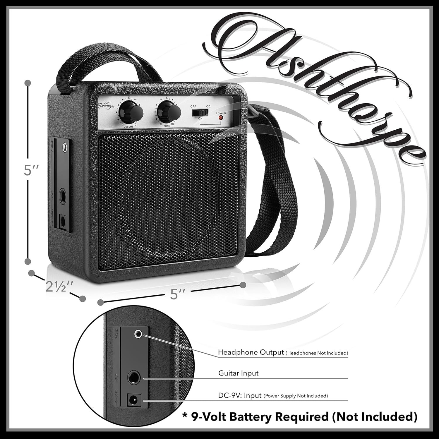 30-Inch Beginner Electric Guitar Kit with Amplifier – Complete Package in Black