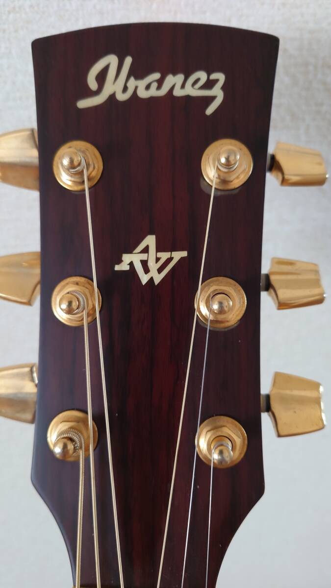 Ibanez Artwood Acoustic Guitar Natural Abalone Rosette Inlay Old Preowned Japan
