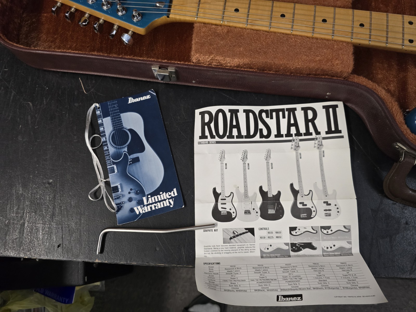 1984 Ibanez Roadstar II Rs225 Cosmic Blue Made in Japan – One Year Color