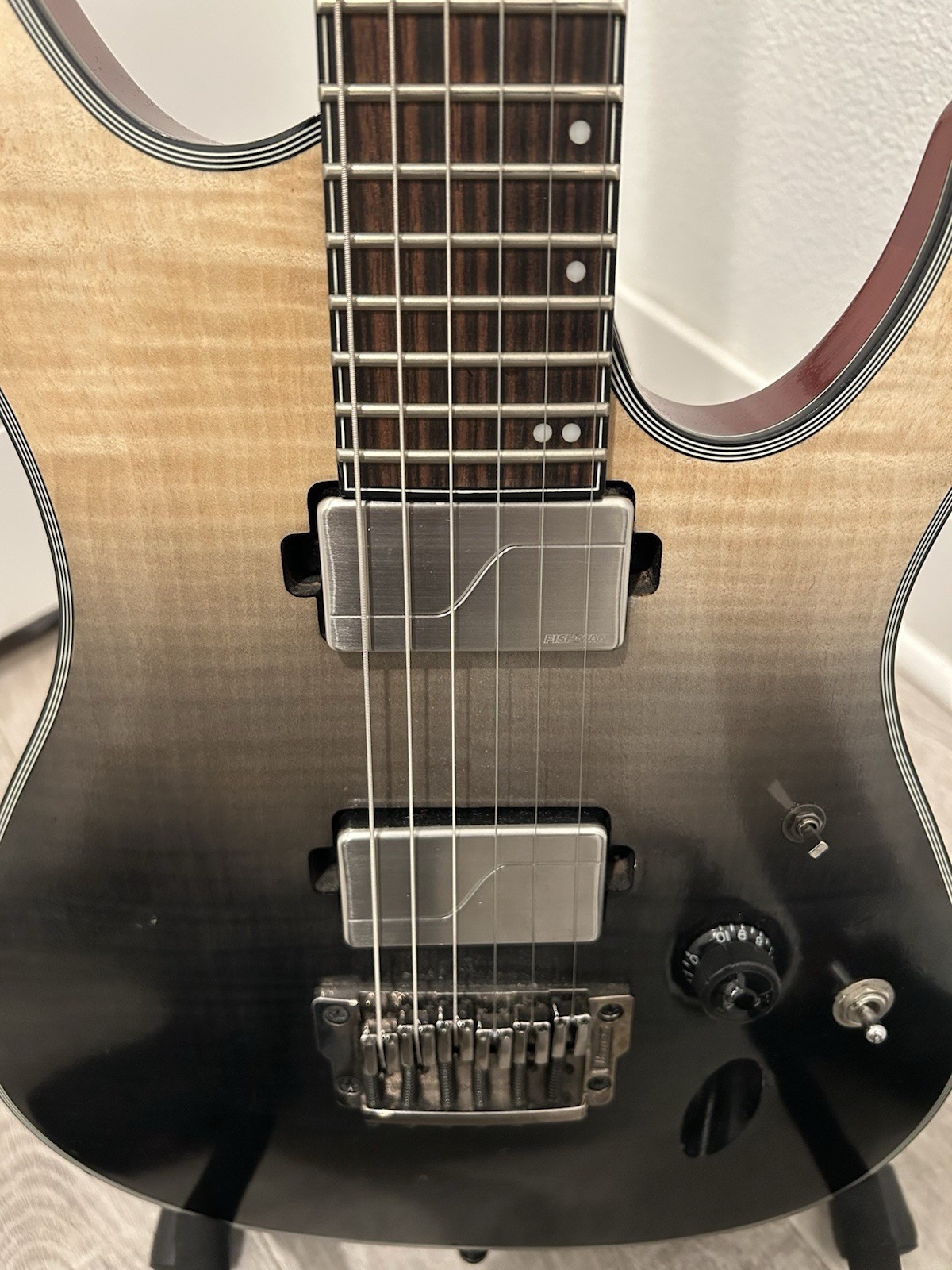 Ibanez Axion Label S61AL Mirage Gradiation Low Gloss Black – Great Condition