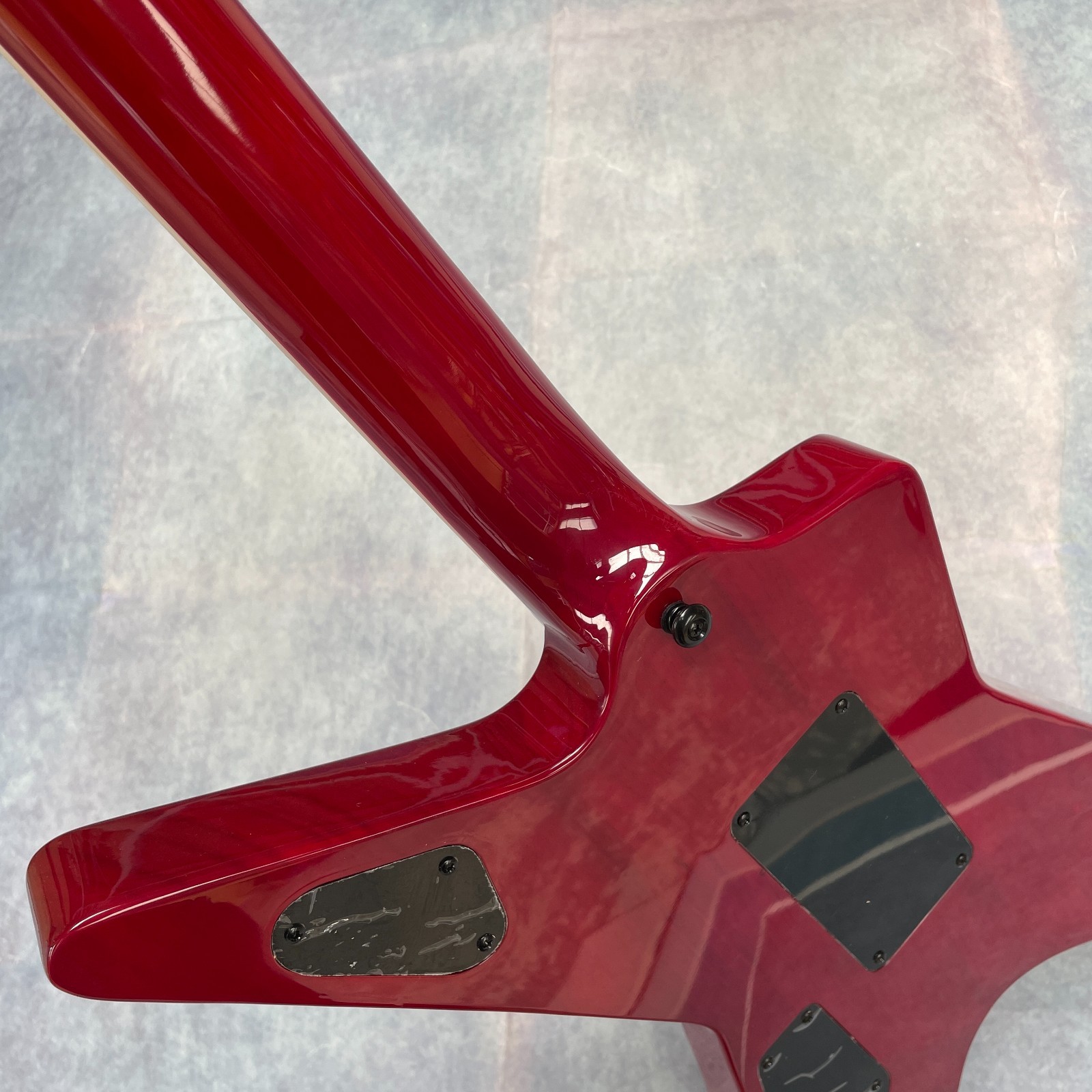 Red Dime Washbun Electric Guitar Rosewood Fretboard HH W/Floyd Free Ship 30days