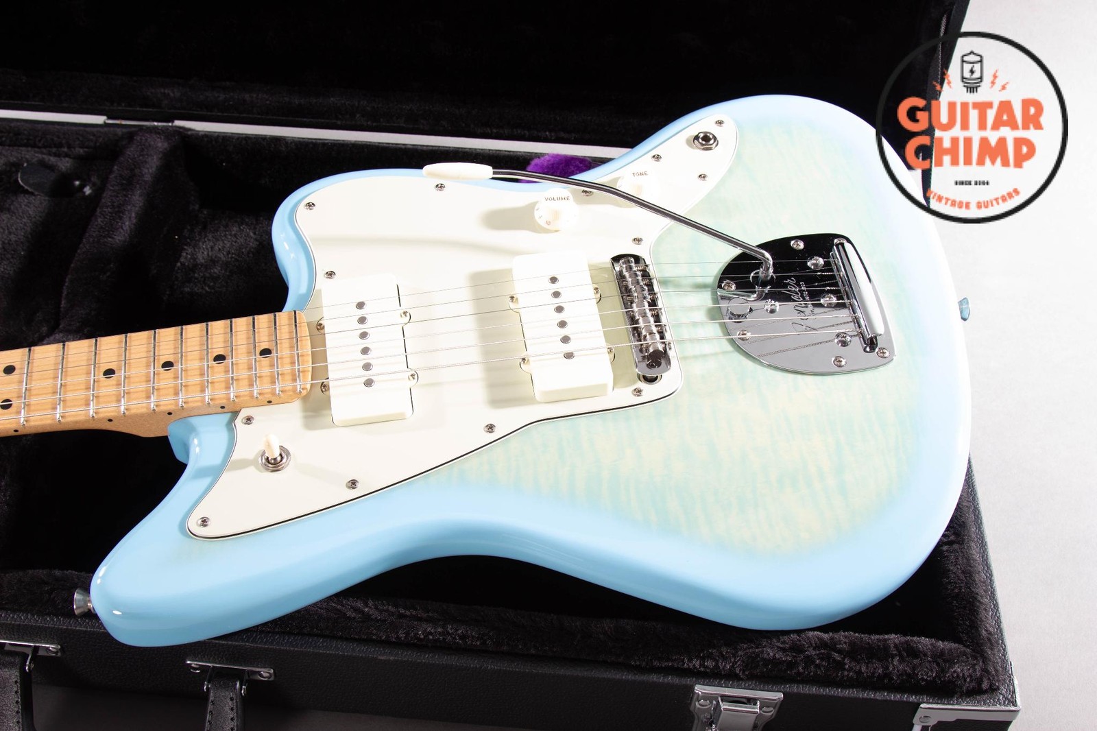 2024 Fender MIJ Hybrid II Jazzmaster FMT Flame Celeste Blue w/ HSC Japan