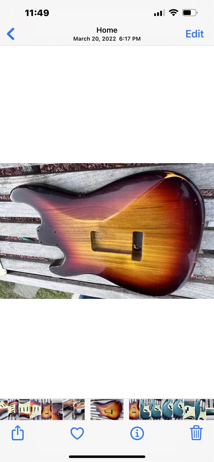 ST BODY RELIC 1960’s style Lacquer 3 Tone SUNBURST ORDER YOURS TODAY JVGuitars
