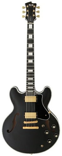 FGN Masterfield MSA Series MSA-HP-C/BK Black Maple Top & Back Mahogany Sides