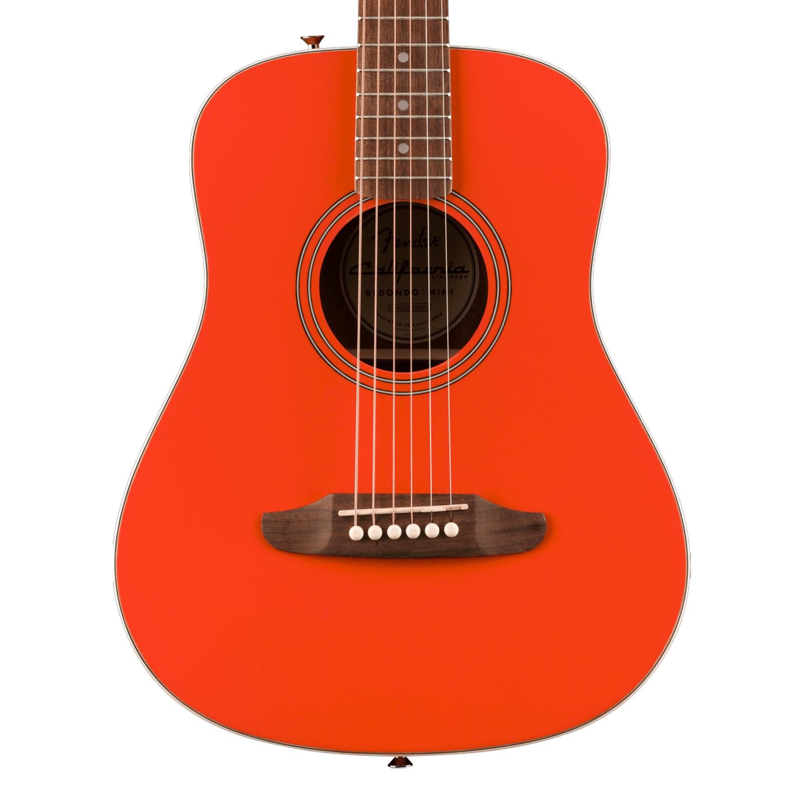 Used Fender California Standard Redondo Mini w/ Gig Bag – Fiesta Red w/Walnut FB