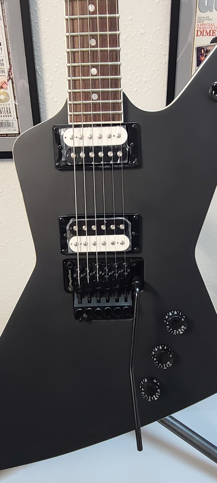 Dean Z X Floyd Rose Excellent To New Cond, Pickup Stickers Still On Pick-Pups!