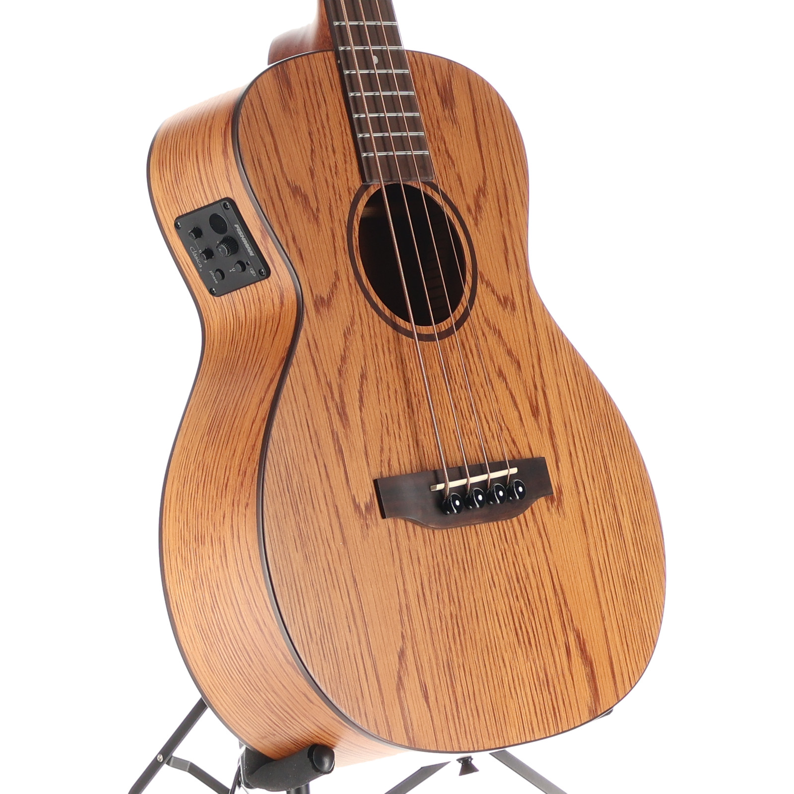 Lanikai OA-EBU Acoustic Electric Bass Natural Oak, Plays Great (I10) (11912)