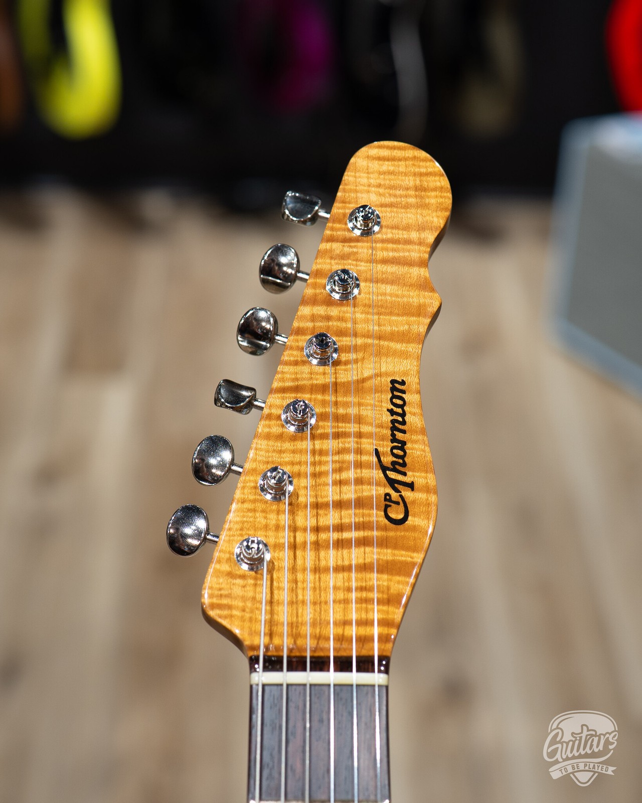 CP Thornton Thinline Classic II Fiddleback Olive Ash w/ Ellis PUs –Tobacco Burst