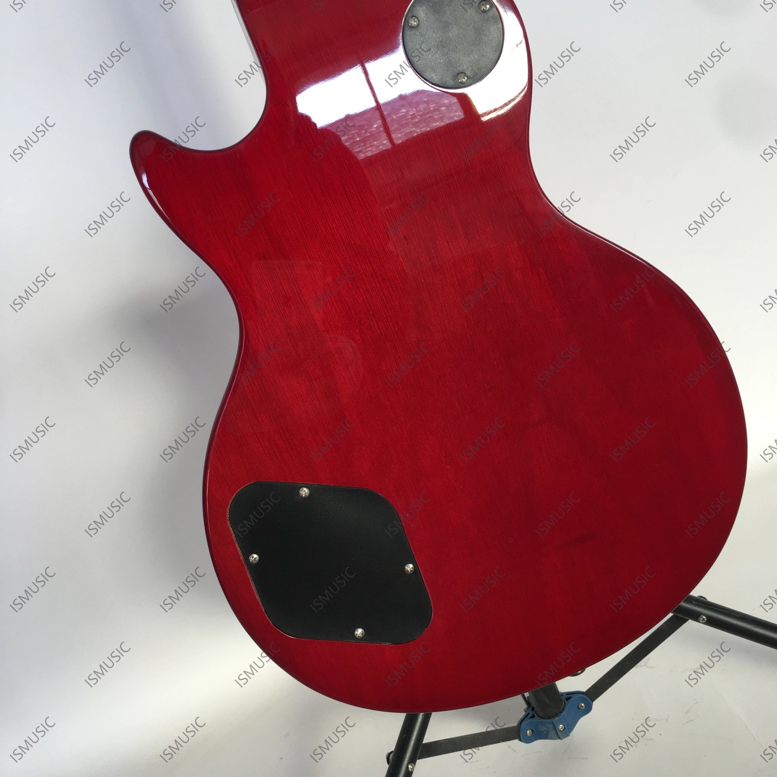Solid Body Electric Guitar Stainless Steel Rounded Fret Edge Sparkel Metal Gold
