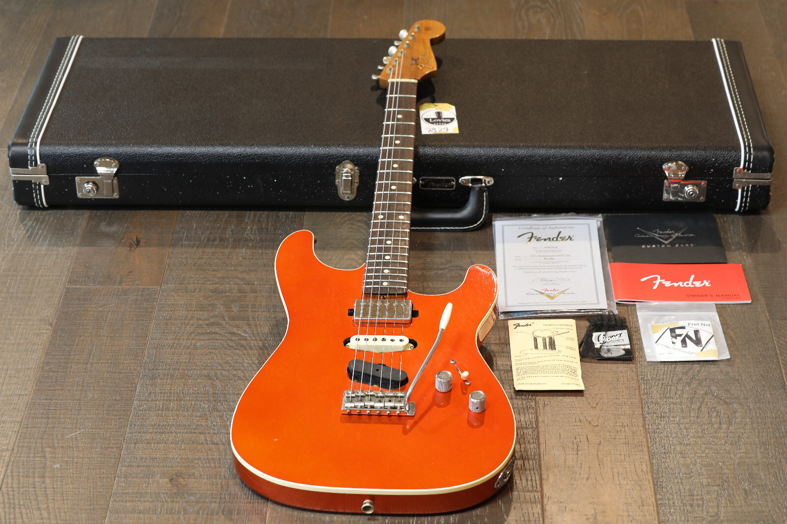 MINTY! Fender CS GC Strat Historic Journeyman Relic Candy Tangerine + COA OHSC