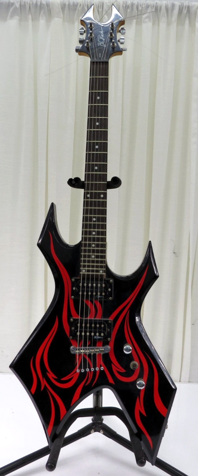 2011 B.C. Rich KKW Kerry King Warlock Black Red Tribal Electric Guitar RH