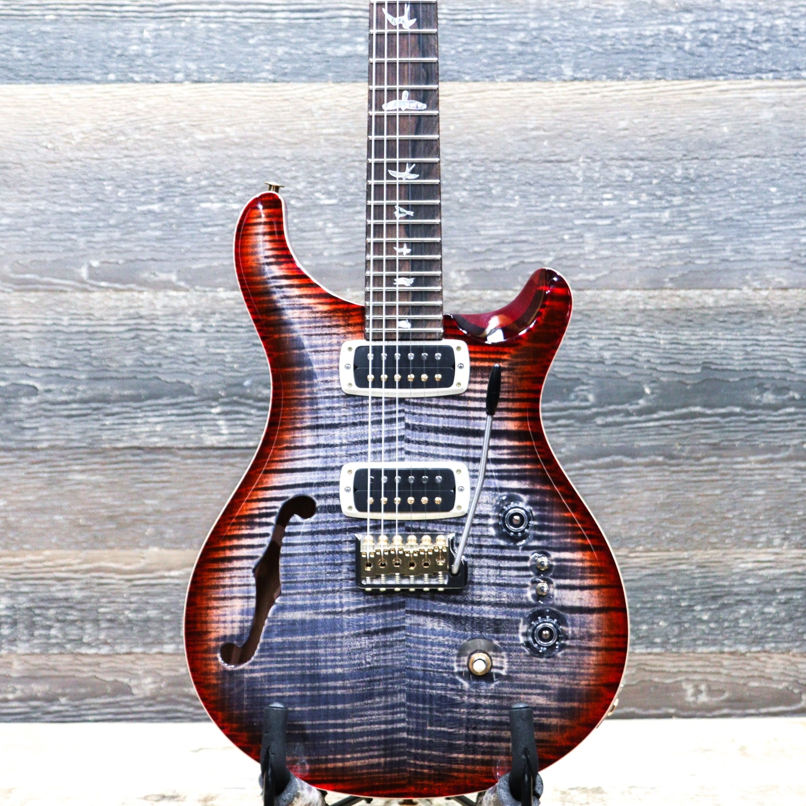 PRS 40th Anniversary Custom 24-08 Semi-Hollow LTD Charcoal Cherry Burst w/Case