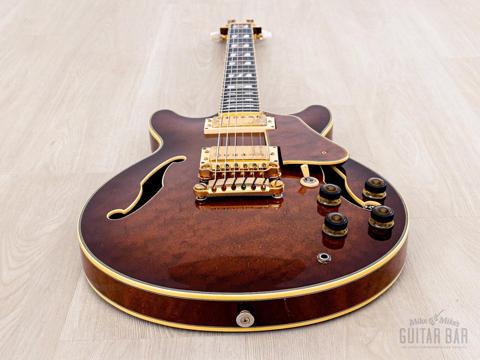 1990 Ibanez Artstar AM200 Burl Mahogany Vintage Semi-Hollow Guitar