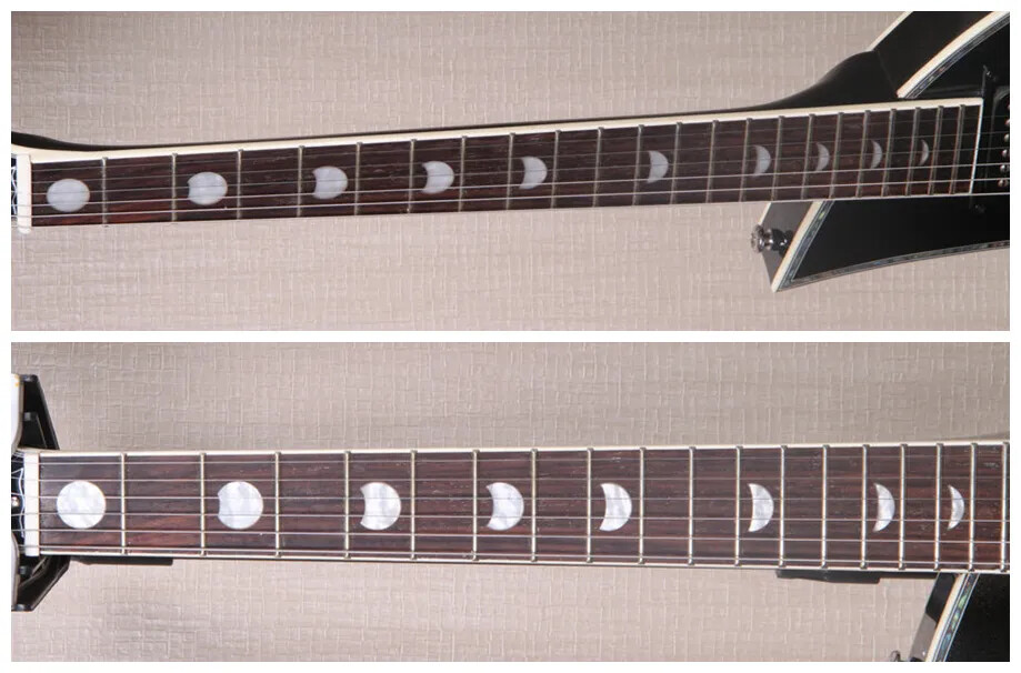 Rare Kawai MoonSault Black Electric Guitar Abalone Binding,Moon Inlay