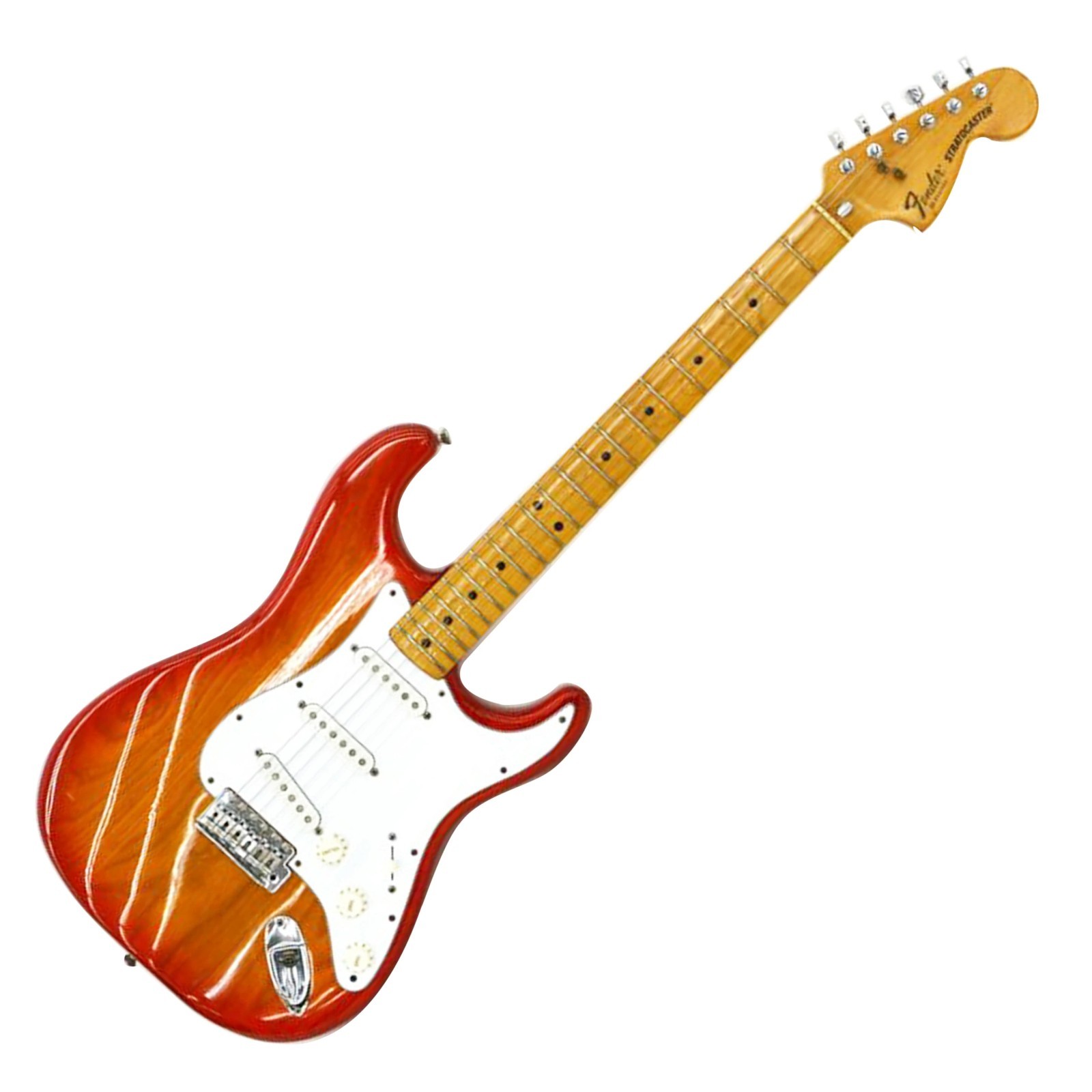 fender USA stratcaster Used Maple fingerboard Cherry Burst w/Hard case