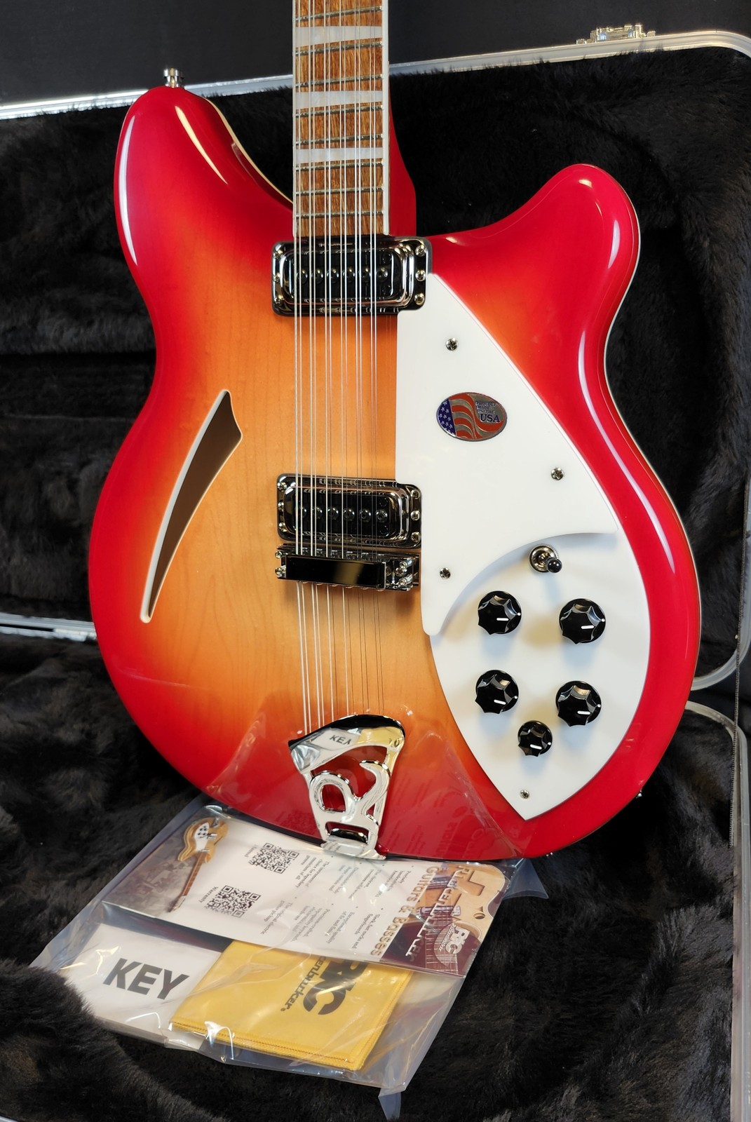 Rickenbacker 360/12 FireGlo 12-String Hollowbody Guitar, Stereo, HSC