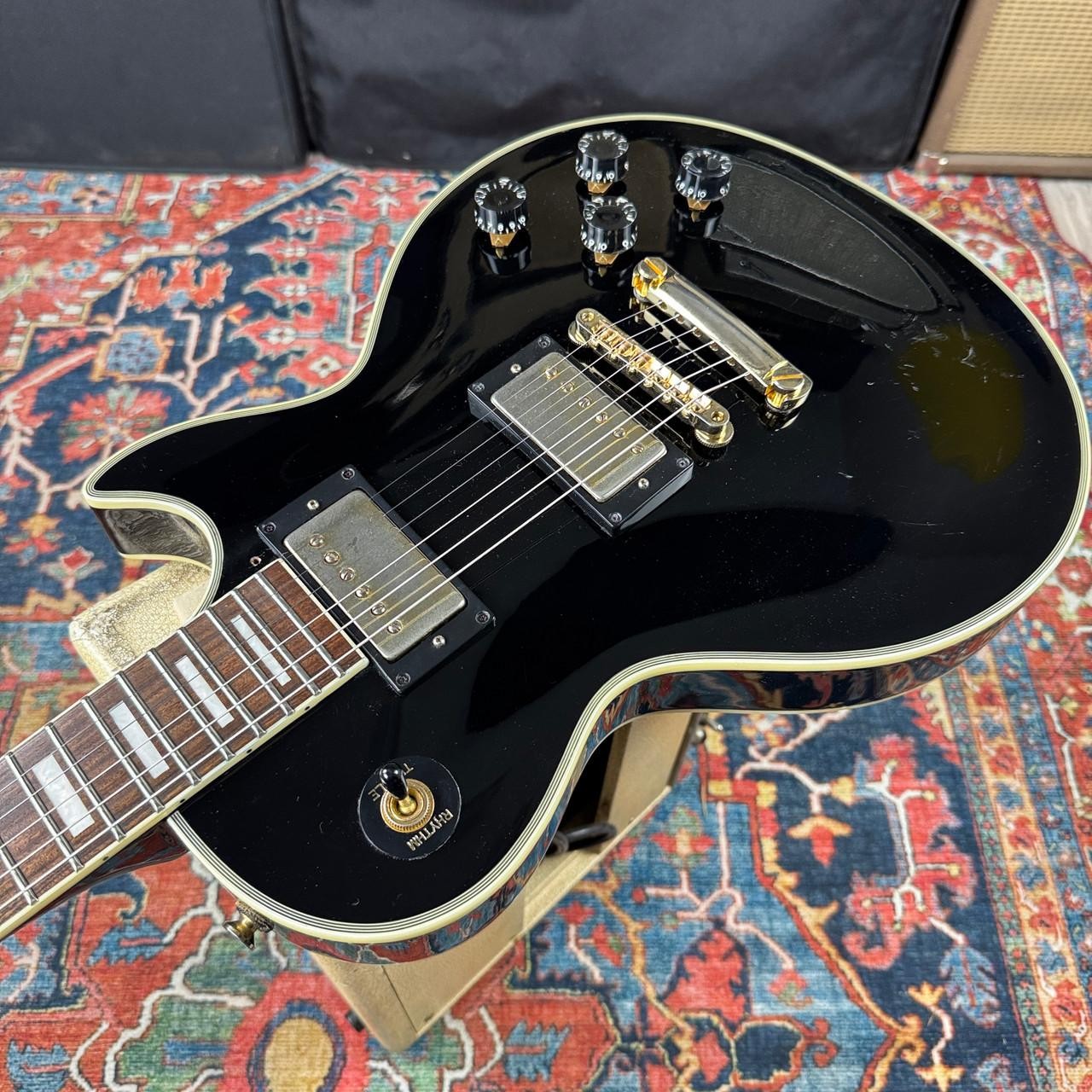 Fernandes/Burny RLC-55 Les Paul Custom Black – 1998