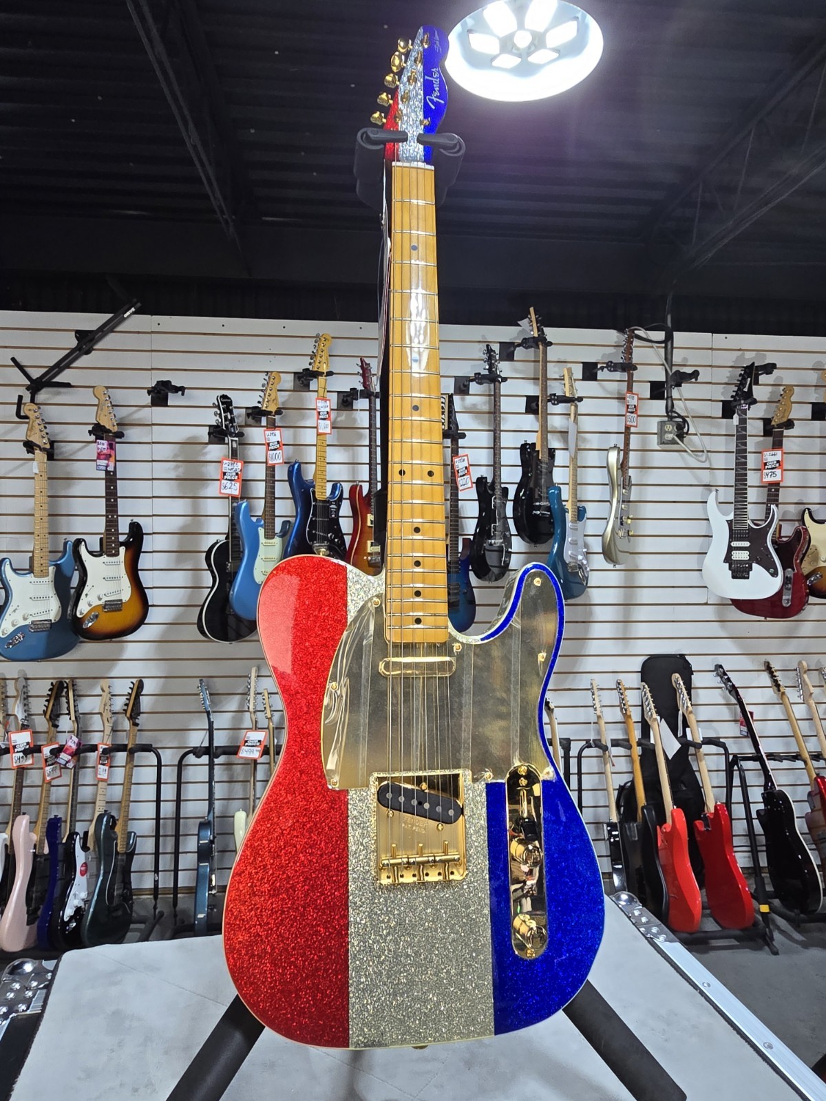 Fender Buck Owens Telecaster – Red, Silver, and Blue + FREE Plek & Setup #244