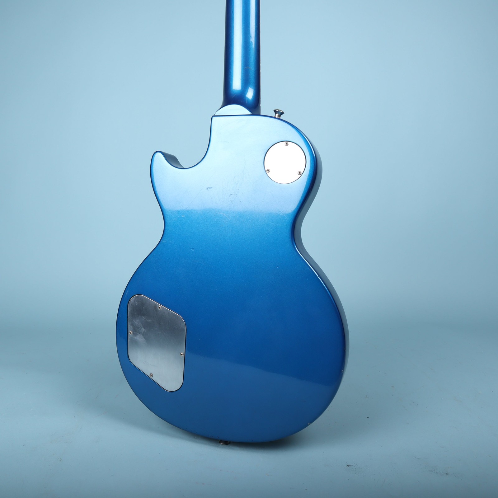 2004 Studio Limited Platinum Sapphire Blue Electric Guitar *Headstock Repair*