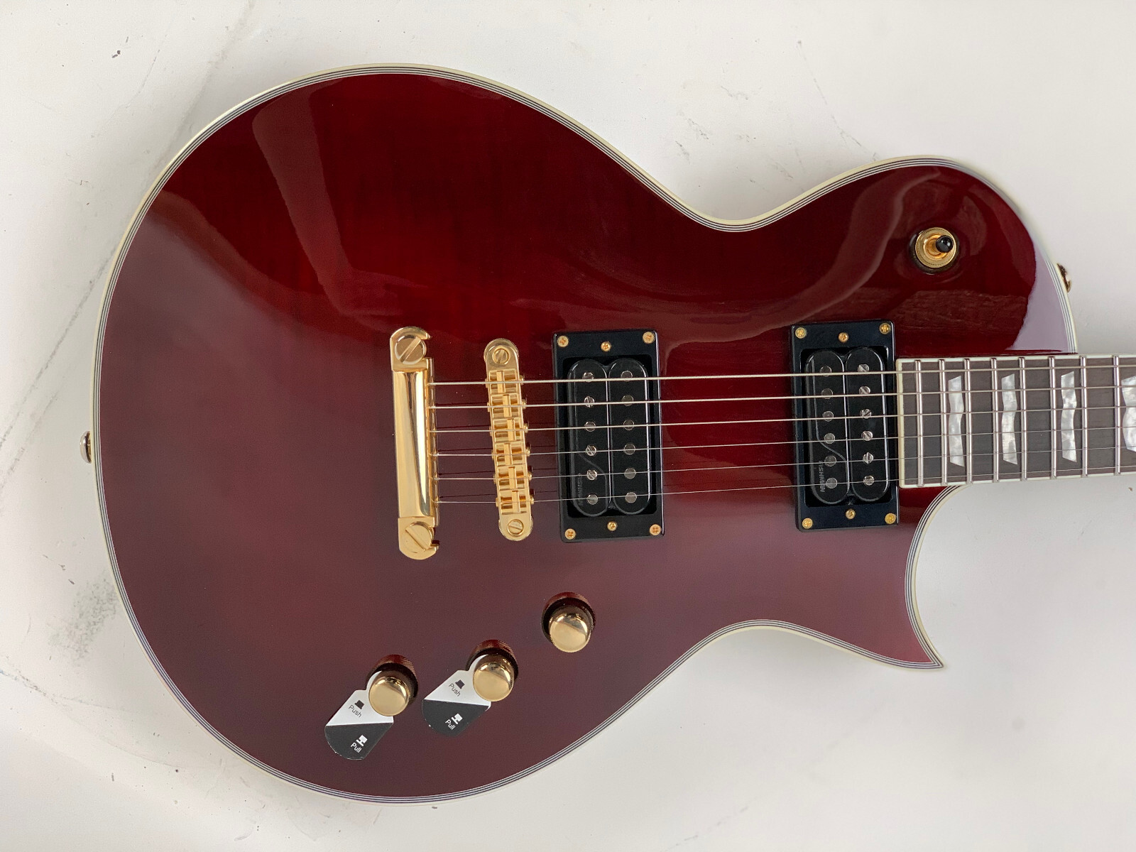 ESP LTD EC-1000T CTM See Thru Black Cherry FM Electric Guitar B-Stock