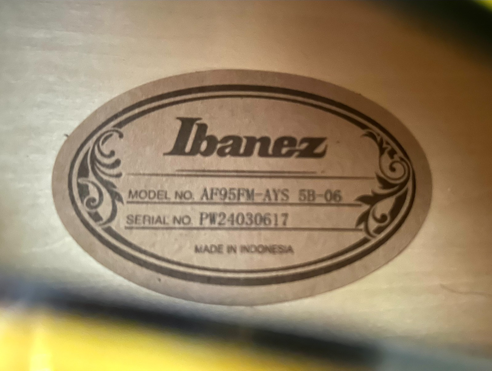 Ibanez AF95FM Artcore Expressionist hollowbody Jazz guitar w Hard shell case