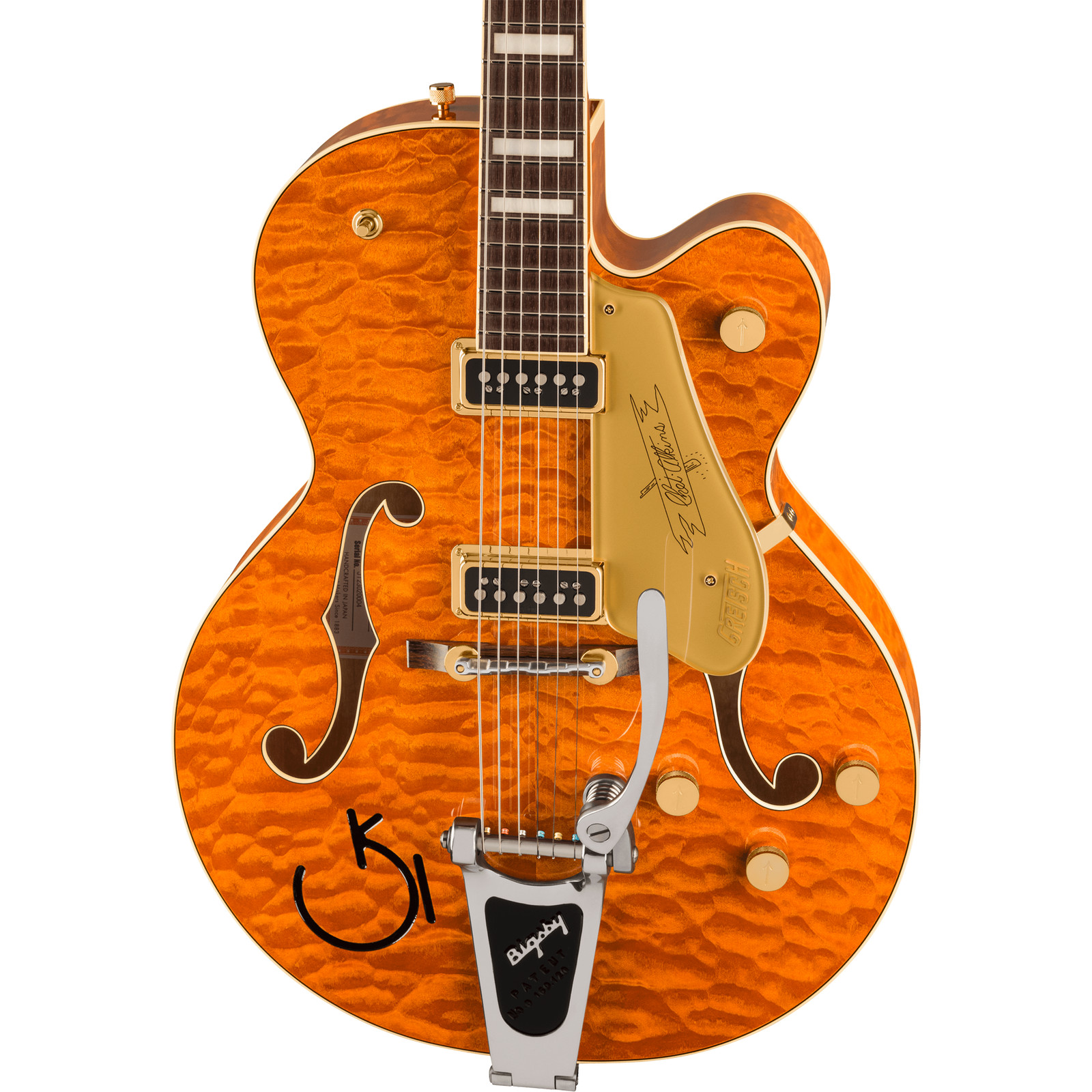 Gretsch G6120TGQM-56 Ltd Edition Quilt Classic Chet Atkins Hollow Body Guitar
