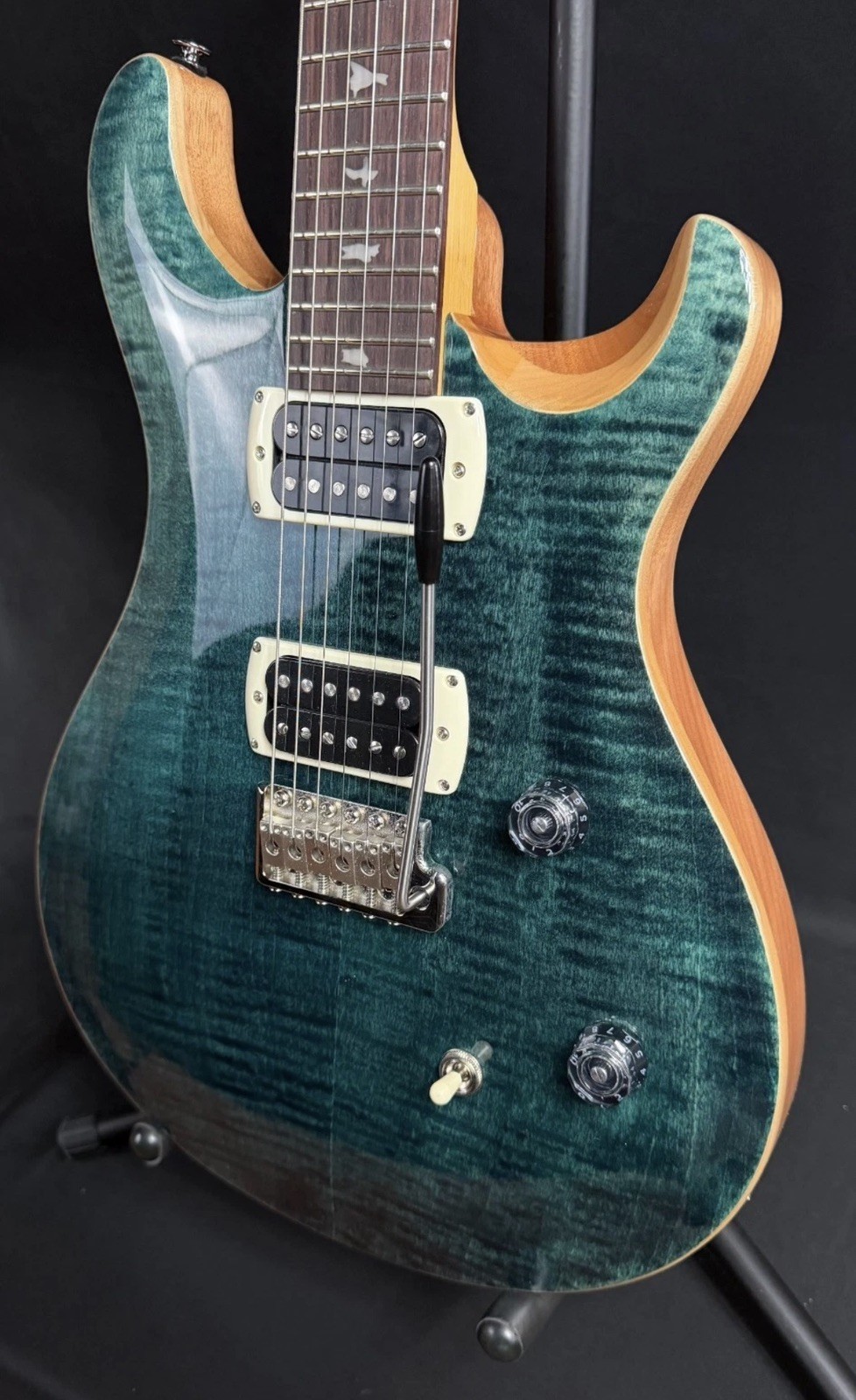 PRS SE CE 24 Maple Top Electric Guitar Slate Blue Finish w/ Gig Bag