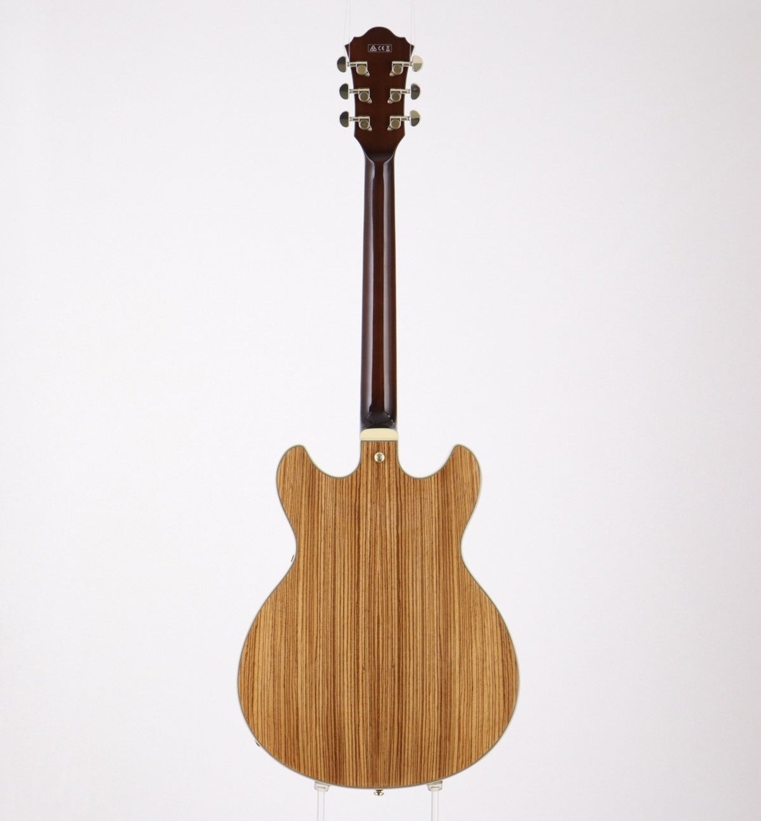 Ibanez Artcore Expressionist AS93ZW-NT Used 2019 Zebrawood Natural w/Soft Case