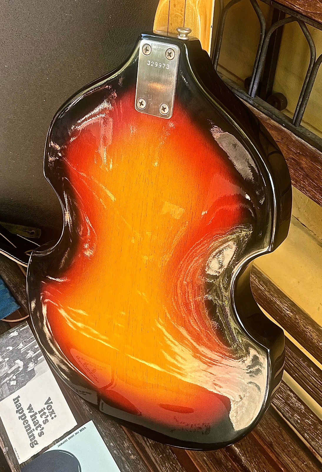 Vntg 1960’s VOX Astro IV Bass + Case Strap Case Candy USA SELLER Free Ship!! WOW