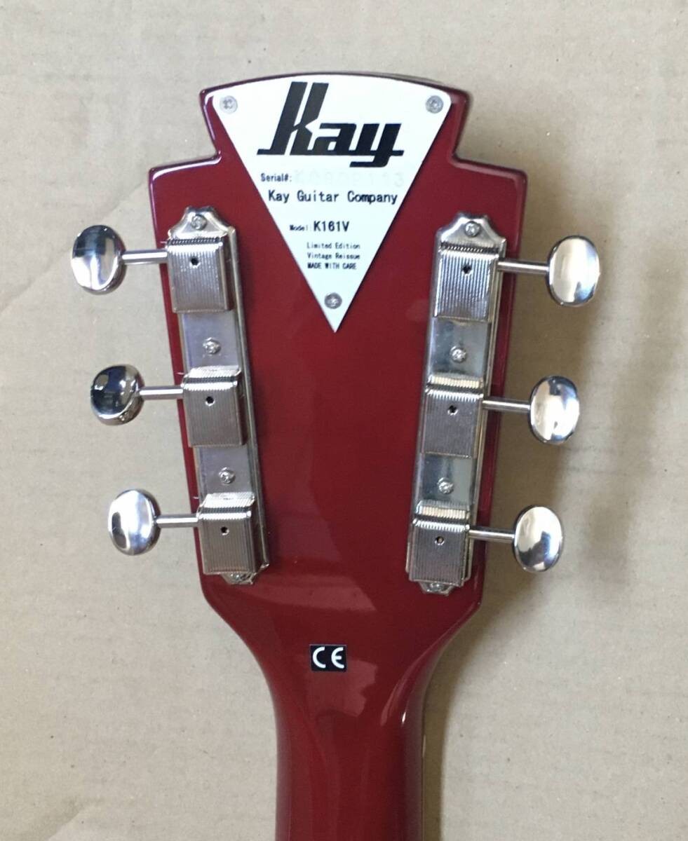 Electric Guitar Kay K-161V Thin Twin Vintage Sunburst Limited Edition with Case