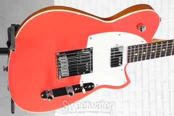 Reverend Charger Cleancut Electric Guitar – Feisty Red, Rosewood Fingerboard
