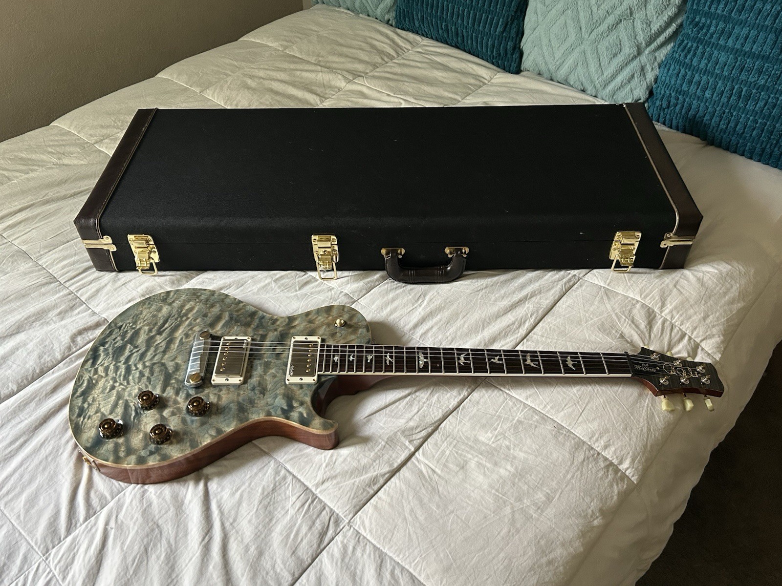 PRS McCarty 245 Wood Library 10 top, single cut w/Santana head, signed by Paul