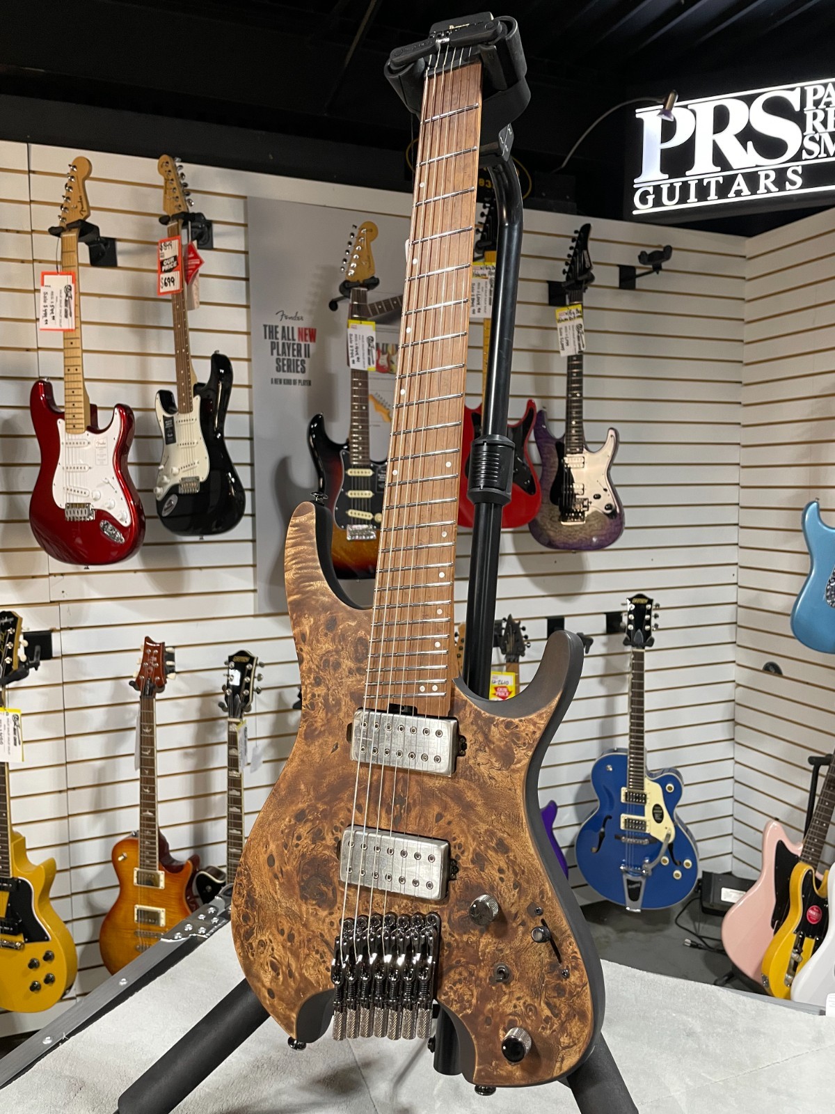 Ibanez QX527PB 7-string Electric Guitar – Antique Brown Stain w/ Gig Bag #144