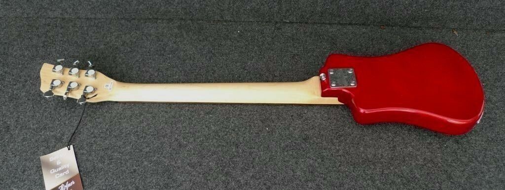 HOFNER HCT-SH-RD SHORTY TRAVEL Electric Guitar METALLIC RED with Gig Bag